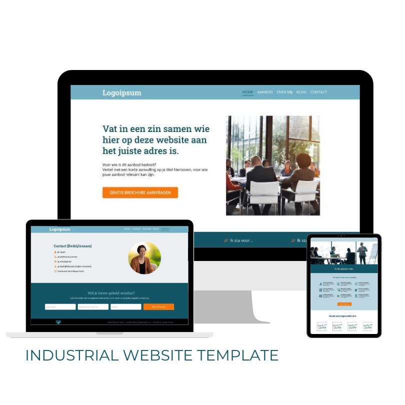 Industrial Website Mockup (3)